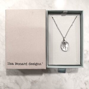 Lisa Leonard Designs Pewter August Birth Month Flower Necklace